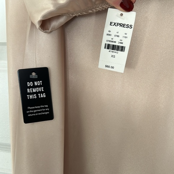 Express Satin High Waisted Maxi Skirt - Picture 3 of 3